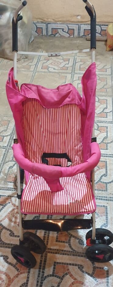 детская машинка: Классическая прогулочная коляска, Б/у, Пол: Девочка, Самовывоз — 5