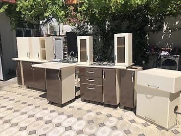 Mətbəx mebel dəsti:imumu 4,50 sm ən uzun tərəf 2,40 düz formada və ya — 3