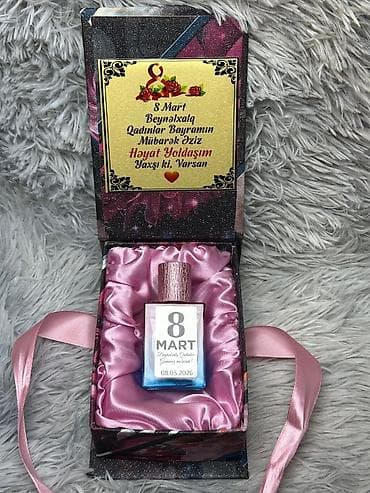 acki sekilleri: Hədiyyəlik “8 Mart” temalı ətir seti - Bayram üçün xüsusi dizayn: Hər — 1