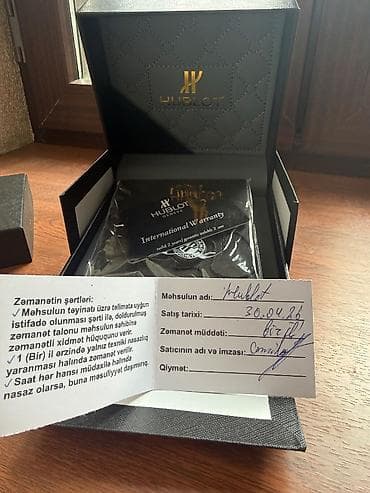 kişi aksesuarları: Yeni, Qol saatı, Hublot, rəng - Qızılı — 2