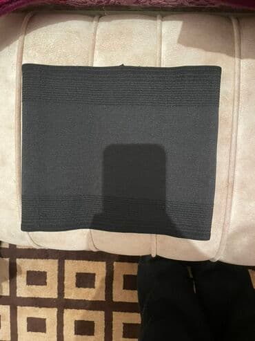 утягивающее белье для полных женщин: Qara rəngli bel-korseti (qarın yığma və bel dəstəyi üçün) - Material — 2