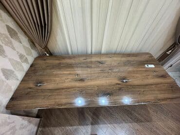 стол деревянный кухонный: Qonaq masası, Yeni, Açılmayan, MDF, Kvadrat masa — 3