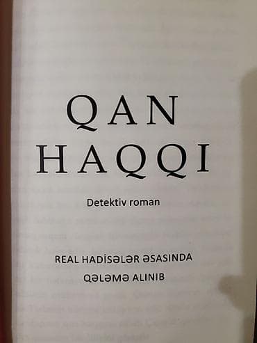 real gitara: Məhsul: Kitab – “Qan Haqqı” Janr: Detektiv roman Müəllif: Müşfiq — 2