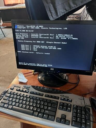 boş sistem bloku: HP masaüstü kompüter dəsti Dəst tərkibi: - HP LCD monitor (model — 2
