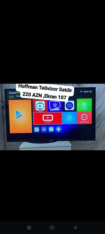 telvizor smart: Televizor Hoffmann 43" — 2