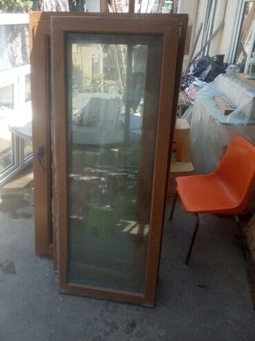 sumqayit plastik qapi pencere: İşlənmiş İkiqat şüşə paketi Plastik pəncərə, Еni: 80 sm, Uzunluğu: 156 sm — 21