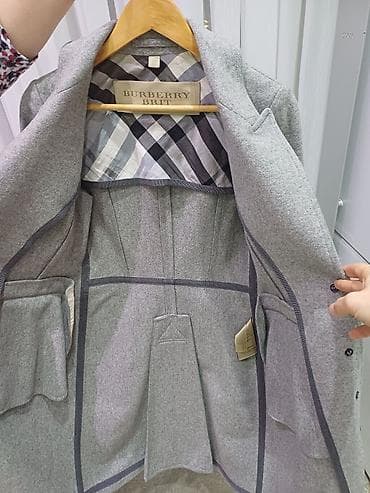 Paltolar: Palto, Burberry, M, rəng - Boz — 5