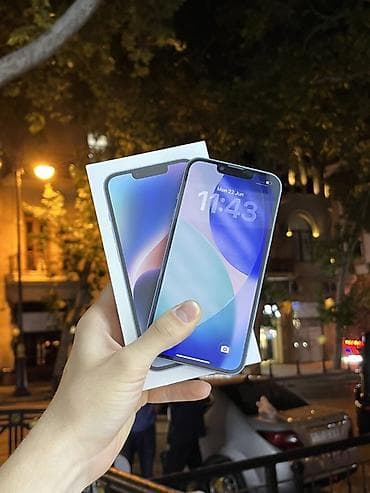 IPhone 14, 128 GB, Mavi, Barmaq izi, Face ID, Simsiz şarj — 2