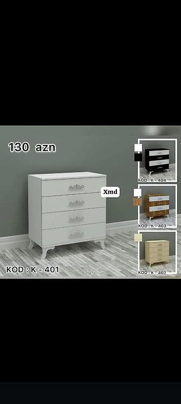 komod satilir: Komod və güzgülü komod dəsti Model və kodlar: - Komod, 4 çekmecəli – — 1