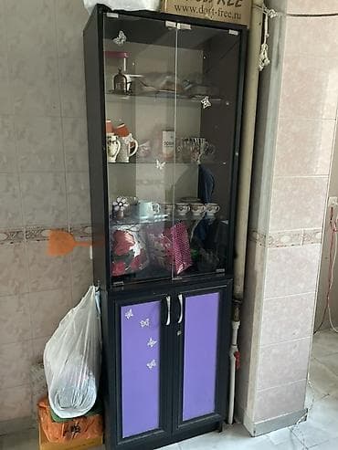 paltarla: 2 qapılı, Qəhvəyi, Açılan, Düz dolab — 1