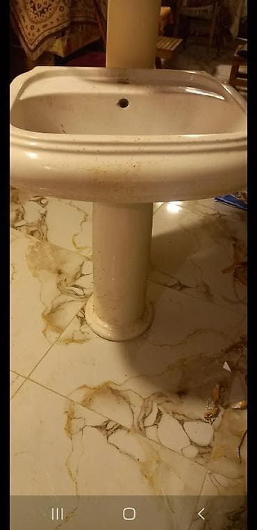 tap.az unitazlar: Farfor pedestal uvalnik (ayaqüstü lavabosu) - Material: yüksək — 1