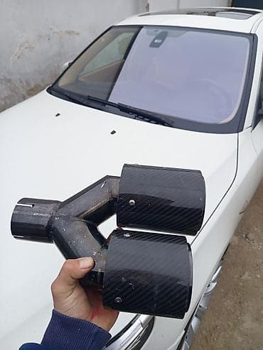 bmw m3 e92: Karbon örtüklü ikili egzoz ucu (Y-tip) - Material: paslanmaz polad — 3