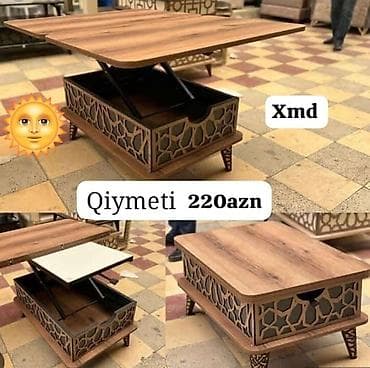 Журнальный стол, Новый, Раскладной, Прямоугольный стол at lalafo.az Журнальный стол, Новый, Раскладной, Прямоугольный стол