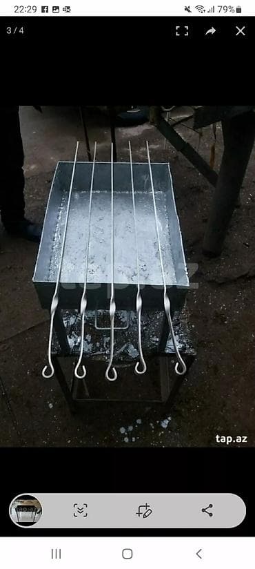 şifi: Manqal ayaqlari acilib baglanan muxtalif forma olcu ve qiymetlere — 5