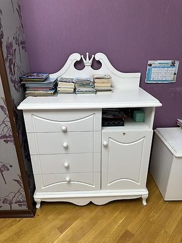 usaq skaf: Qız üçün, İşlənmiş, Təknəfərlik çarpayı, Komod — 2