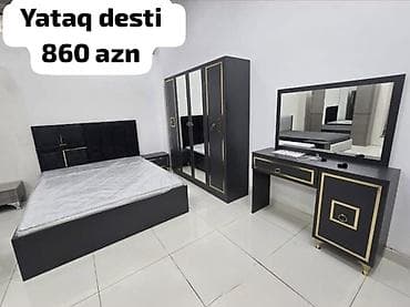 yatağa desti: İkinəfərlik çarpayı, Dolab, Termo, 2 tumba, Yeni — 2