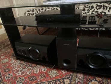 тумба под телевизор в баку: Б/у, Прямой ТВ стенд, С полками, Стеклянный, Азербайджан — 1