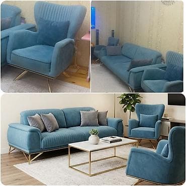 2 ci əl stol stullar: Acilan divan+kreslo satilir 550 azn.Unvan xirdalan (2000 azn — 1