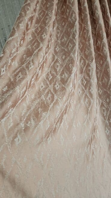 toxuma ip: Pudra-bej rəngdə dekorativ parçalar - Material: yumşaq, atlas — 2