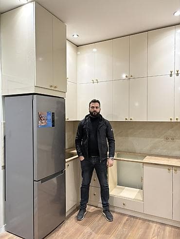 deniz ucun stol stul: Mətbəx mebeli dəsti – klassik və funksional dizayn - Layout: L — 1