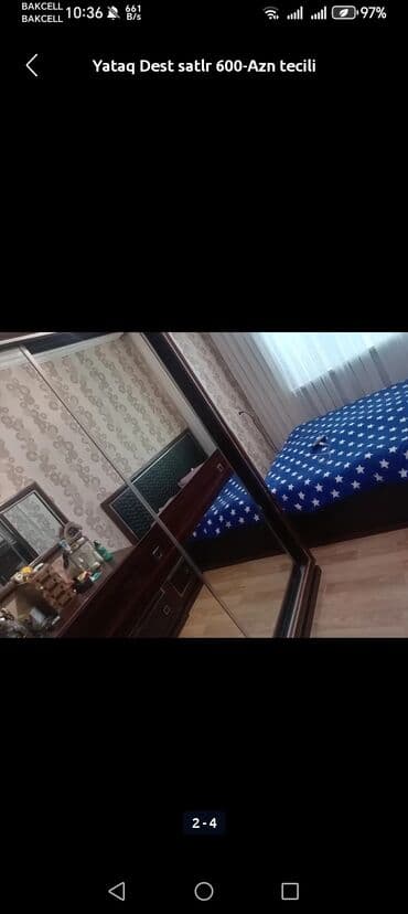 купить двуспальная кровать: İkinəfərlik çarpayı, Dolab — 3