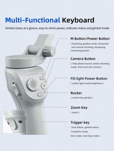 tok manqali: Agilli əl stablizatoru Stablizator Marka: TOKQI Model: M01 Ölçüsü — 7