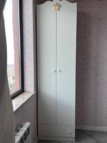 двухъярусные кровати со шкафом: Açılan, 2 qapılı Düz dolab, Qarderob, paltar dolabı — 1