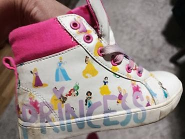 Праздничные костюмы: Uşaq qızları üçün yüksəkboy idman üslublu ayaqqabı - Dizayn: ağ əsas — 1