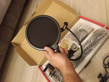 tar ucun mikrafon: Professional Recording Stand Microphone + Sound Card dəsti Studiyada — 4