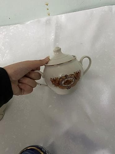 Çay dəsti, rəng - Ağ, Farfor