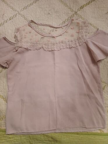 фатиновые юбки для девочек: Zərif dizaynlı qadın bluzası. - Rəng: açıq çəhrayı/pastel pink - Üst — 1