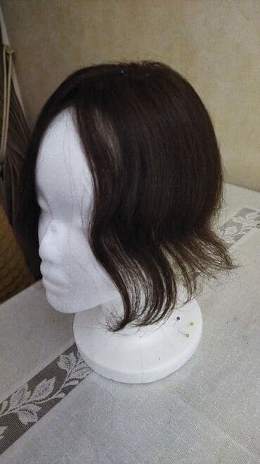 Təbii uşaq saçından hazırlanmış boyasız uzunluq 25 sm dəri üstü çolka