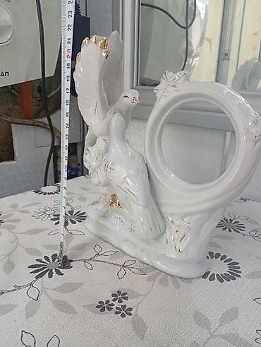 goyercin sekli cekmek: Fiqur, Keramika, rəng - Ağ — 6