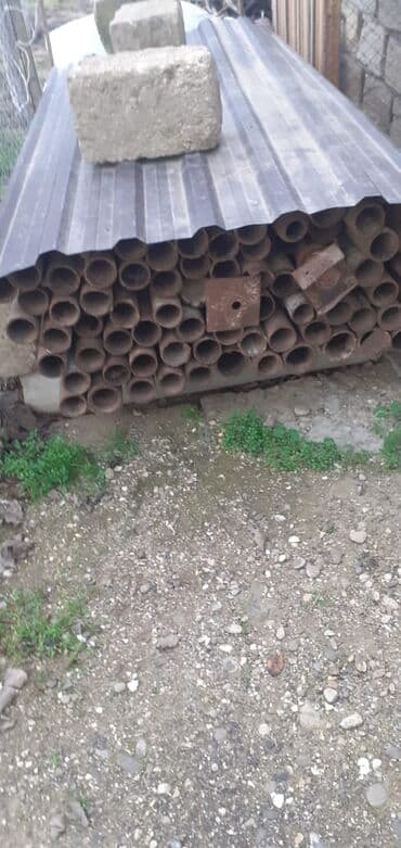 Qaz boruları: Metall borular – müxtəlif uzunluq və diametrlərdə - Material — 6