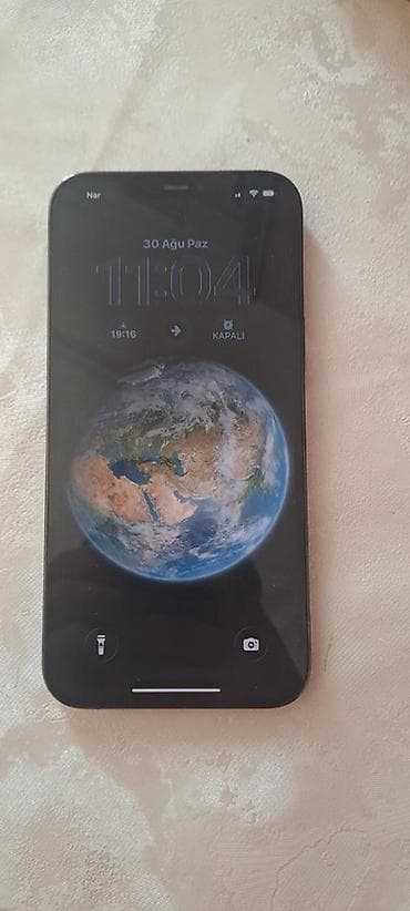 ikinci el telefon ayfon 7: IPhone 12 Pro Max, 128 GB, Göy, Face ID — 2