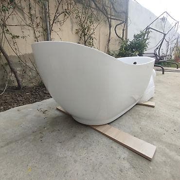 divar dekoru: Məhsul: Azaddayanan (freestanding) akril vanna - Dizayn: Asimmetrik — 4