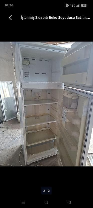 İşlənmiş 2 qapılı Nord Soyuducu Satılır, rəng - Ağ, Dispenserli — 6