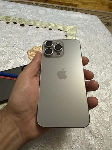 iphine 6s: IPhone 15 Pro Max, 256 GB, Desert Titanium, Simsiz şarj, Face ID — 1