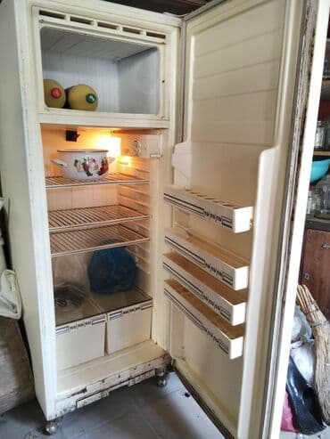 Mətbəx texnikası: İşlənmiş 1 qapılı Cinar Soyuducu Satılır, rəng - Ağ, Təkərli — 2