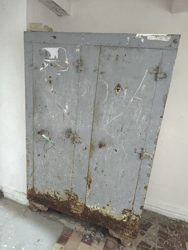 sobsan boya qiymeti: Düz dolab, 2 qapılı, Siyirməsiz, Metal — 1