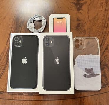 Mobil telefonlar: IPhone 11, 64 GB, Qara, Face ID — 1