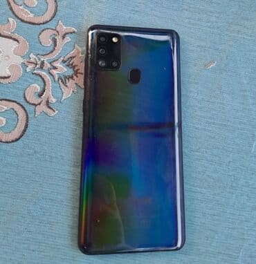 samsung j5 2018: Samsung Galaxy A21S, 64 GB, rəng - Mavi, Barmaq izi — 2