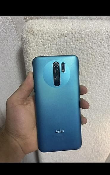 nicala: Redmi 9, 64 GB, rəng - Mavi, Barmaq izi — 2