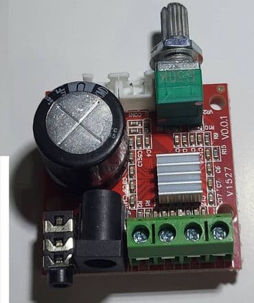 səs gücləndirci: Плата аудио усилителя Texнические характеристики : Напряжение — 3