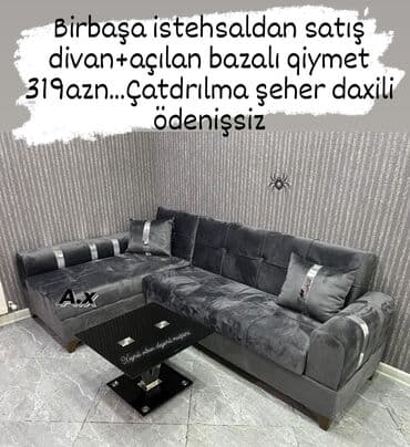 metbex mebelleri 2ci el: Künc divan, Yeni, Açılan, Bazalı — 1