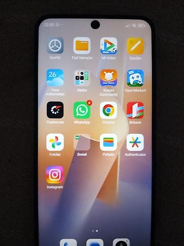 2gb: Xiaomi 128 GB, rəng - Mavi, 
 Barmaq izi, Sensor, İki sim kartlı — 1
