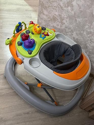 uşaqlar ucun motosiklet: Chicco uşaq gəzdirəcəyi (walker) - Rəng: boz–narıncı gövdə, rəngarəng — 2