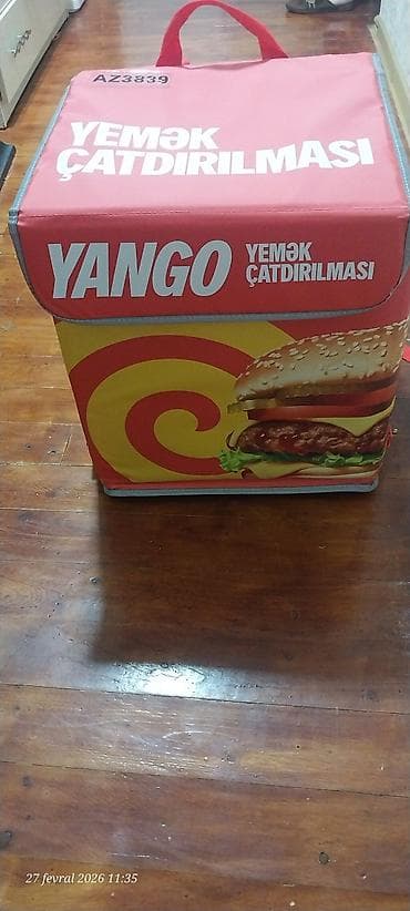 Moyka avadanlığı: Yango brendinə aid termal yemək çatdırılması çantası Xüsusiyyətlər: - — 3