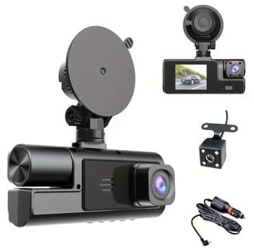 блендер 3 в 1: Avtomobil üçün 3 kanallı DVR/Dash Cam Xüsusiyyətlər: - 3 kamera: ön — 3