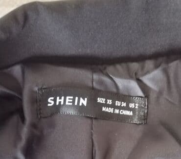 toxunma jaket modelleri: Qadın klassik bleizer – SHEIN - Rəng: qara - Ölçü: XS (EU 34, US 2) - — 4